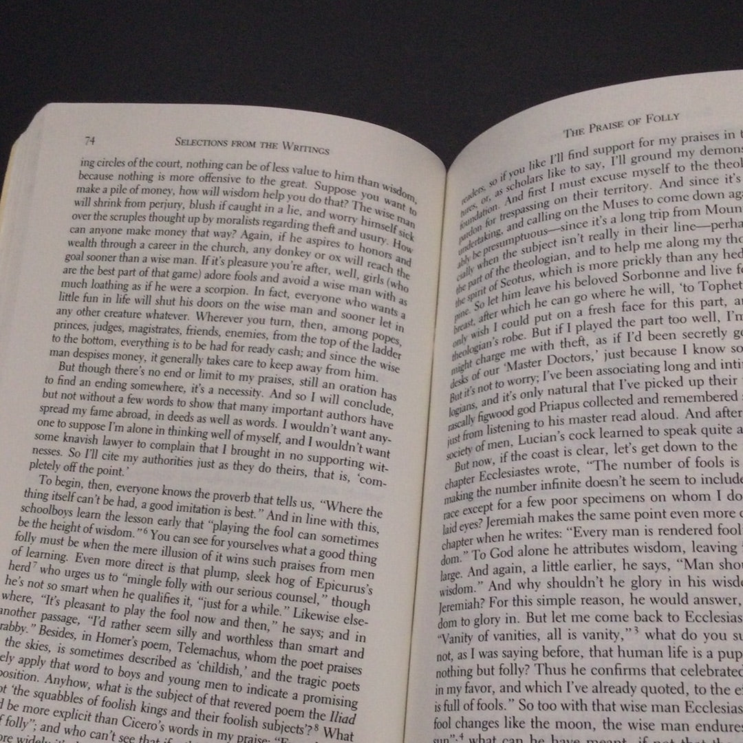 'The Praise of Folly and Other Writings: A Norton Critical Edition (Norton Critical Editions) by' Desiderius Erasmus and Robert M. Adams