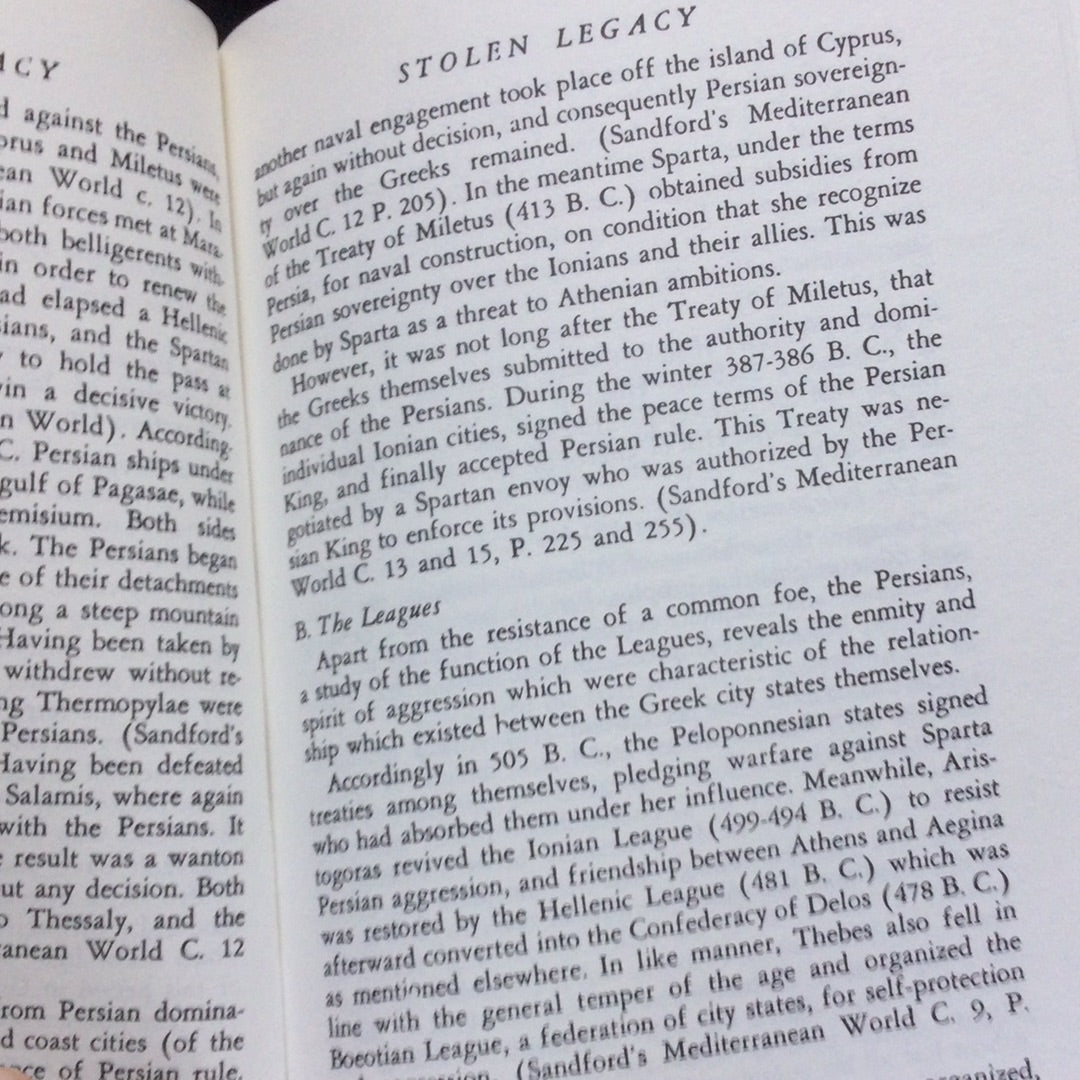 'Stolen Legacy: Greek Philosophy Is Stolen Egyptian Philosophy' by George M. James