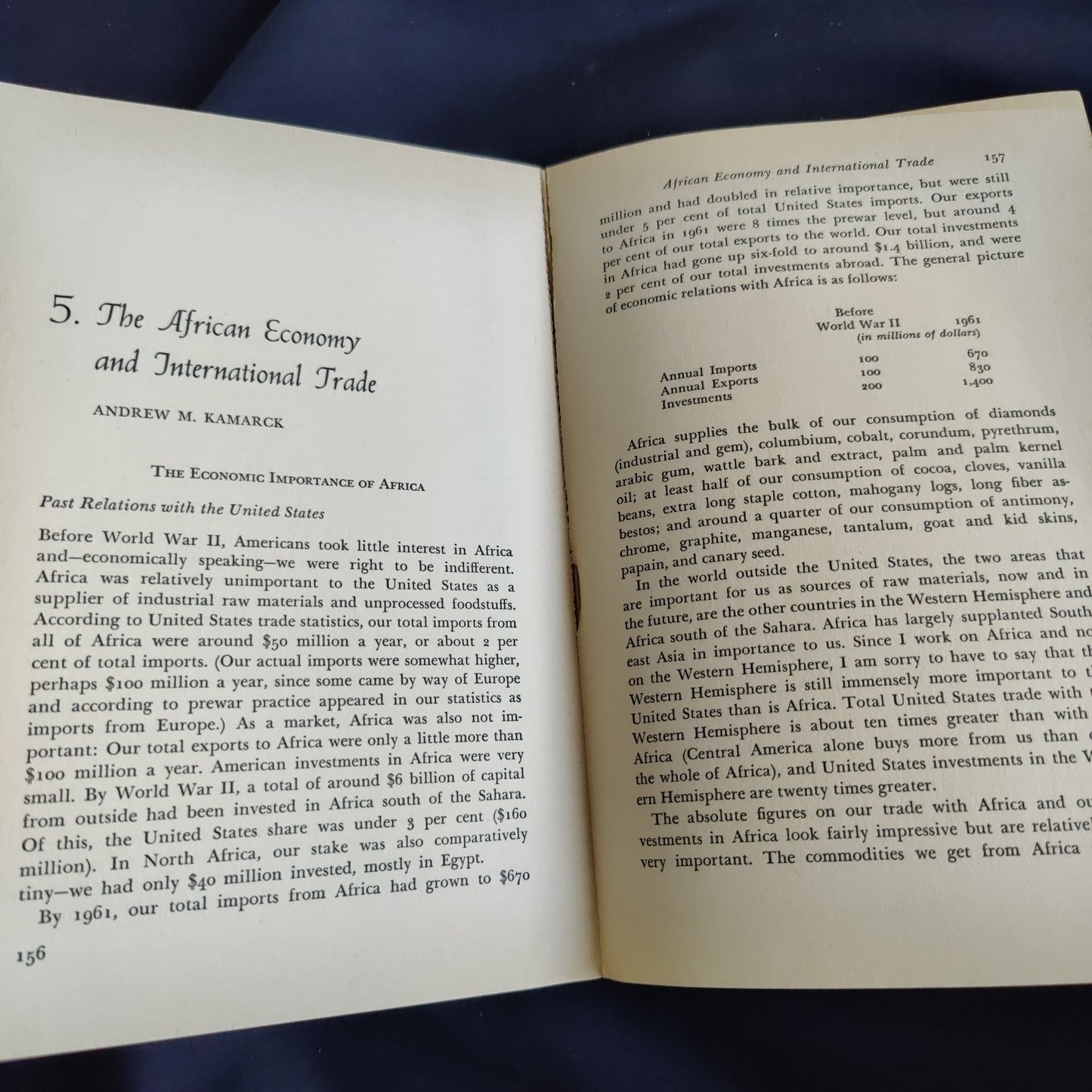 'The United States and Africa' by Walter Goldschmidt