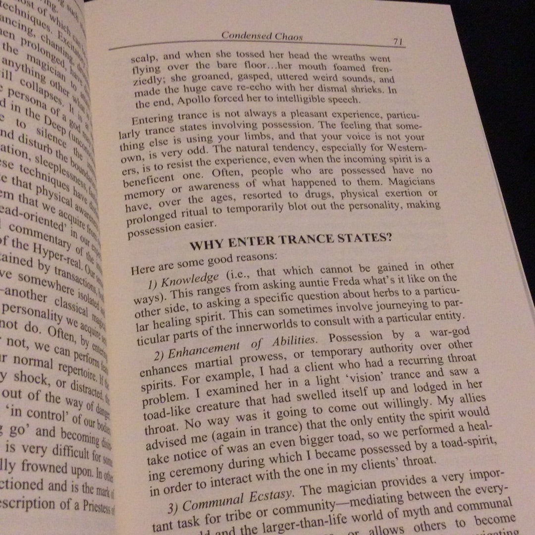 ‘Condensed Chaos, an Introduction to Chaos Magic’ by Phil Hine