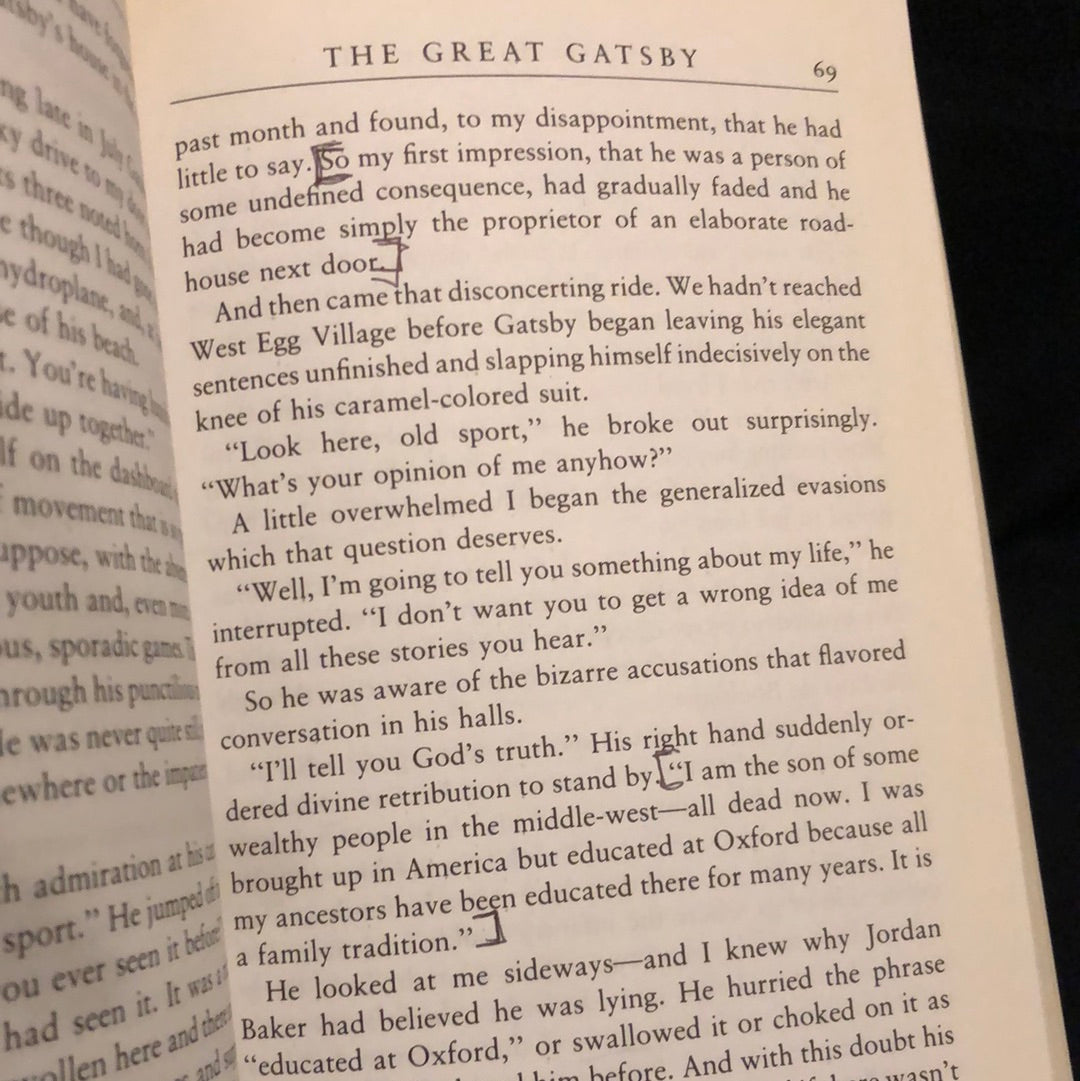 ‘The Great Gatsby’ by F. Scott Fitzgerald