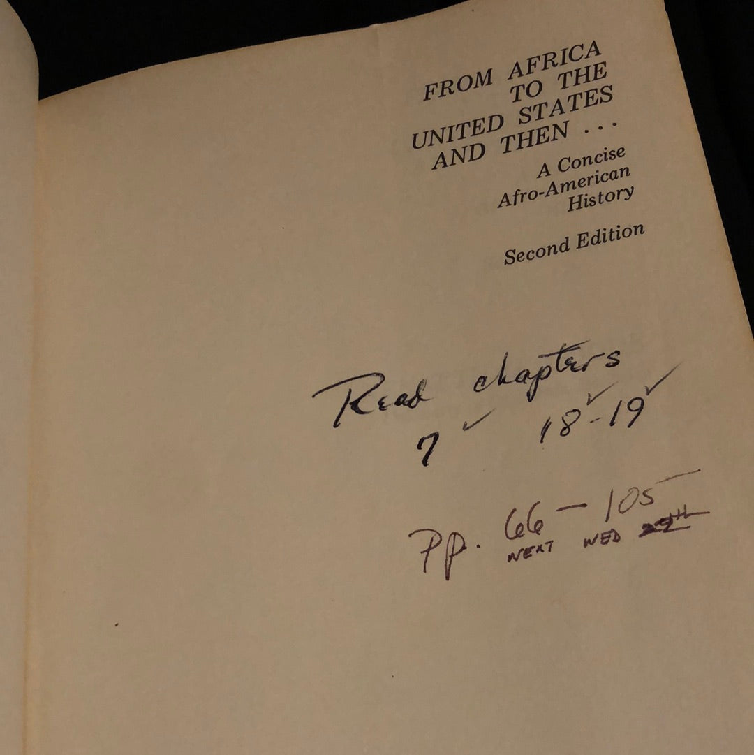 ‘From Africa to the United States and Then…’ by Kenneth G. Goode