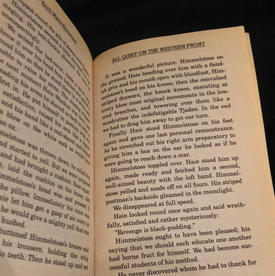 ‘All Quiet on the Western Front’ by Erich Maria Remarque