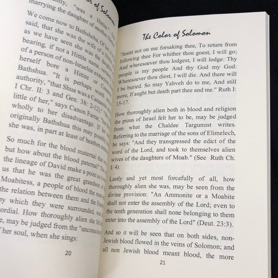 ‘The Color of Solomon’ by Bishop Benjamin Tucker Tanner