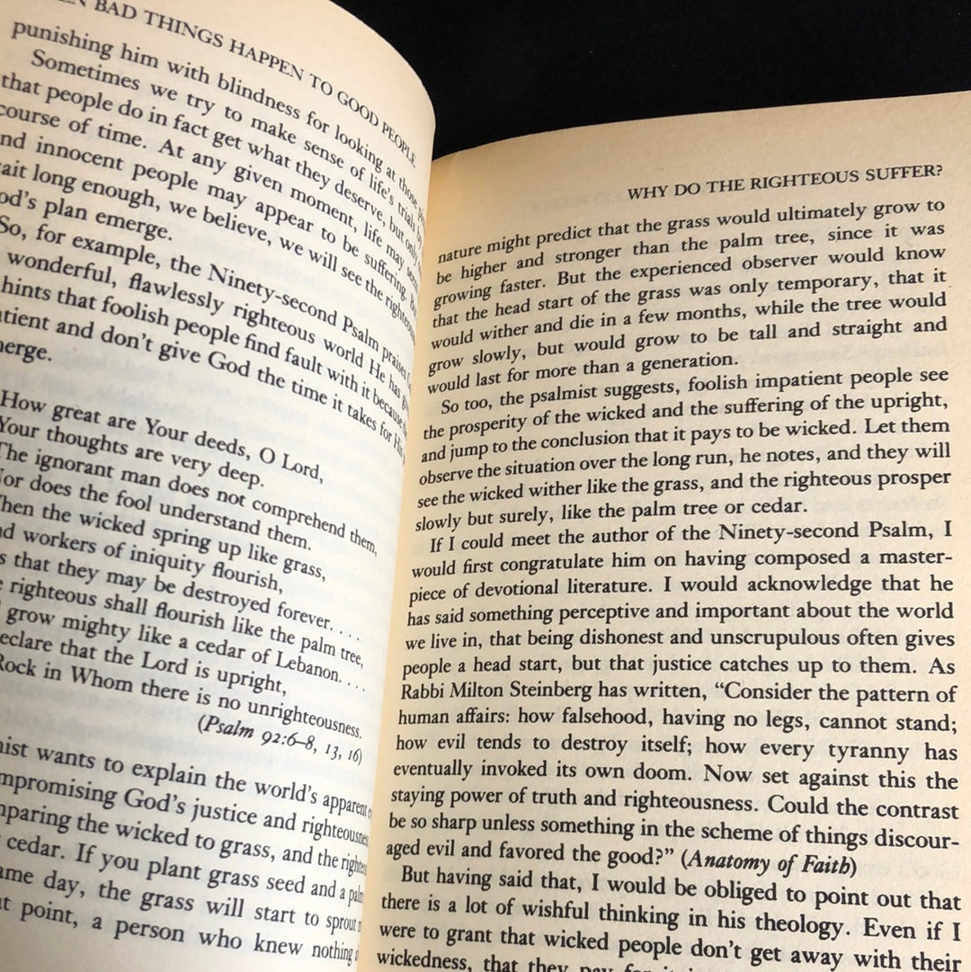 ‘When Bad Things Happen To Good People’ by Harold S. Kushner