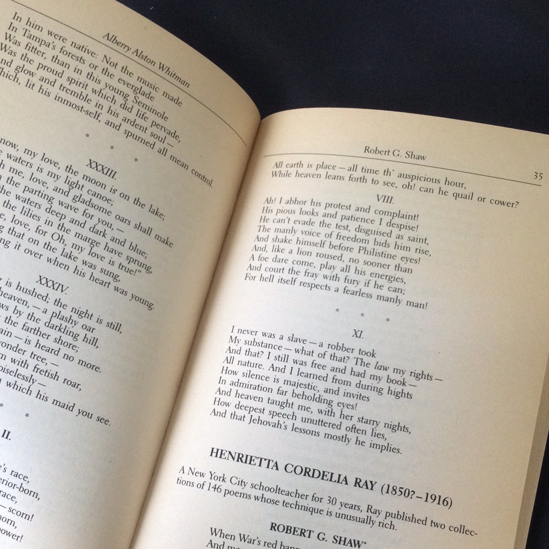 'African-American Poetry, An Anthology, 1773-1927' by Joan R. Sherman