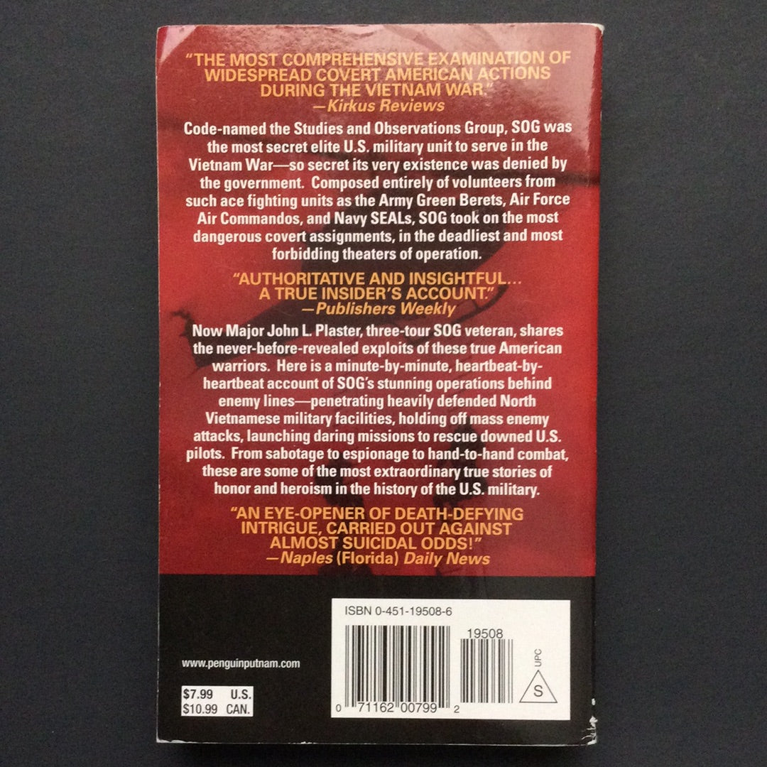 'Sog: The Secret Wars of America's Commandos in Vietnam' by John L. Plaster