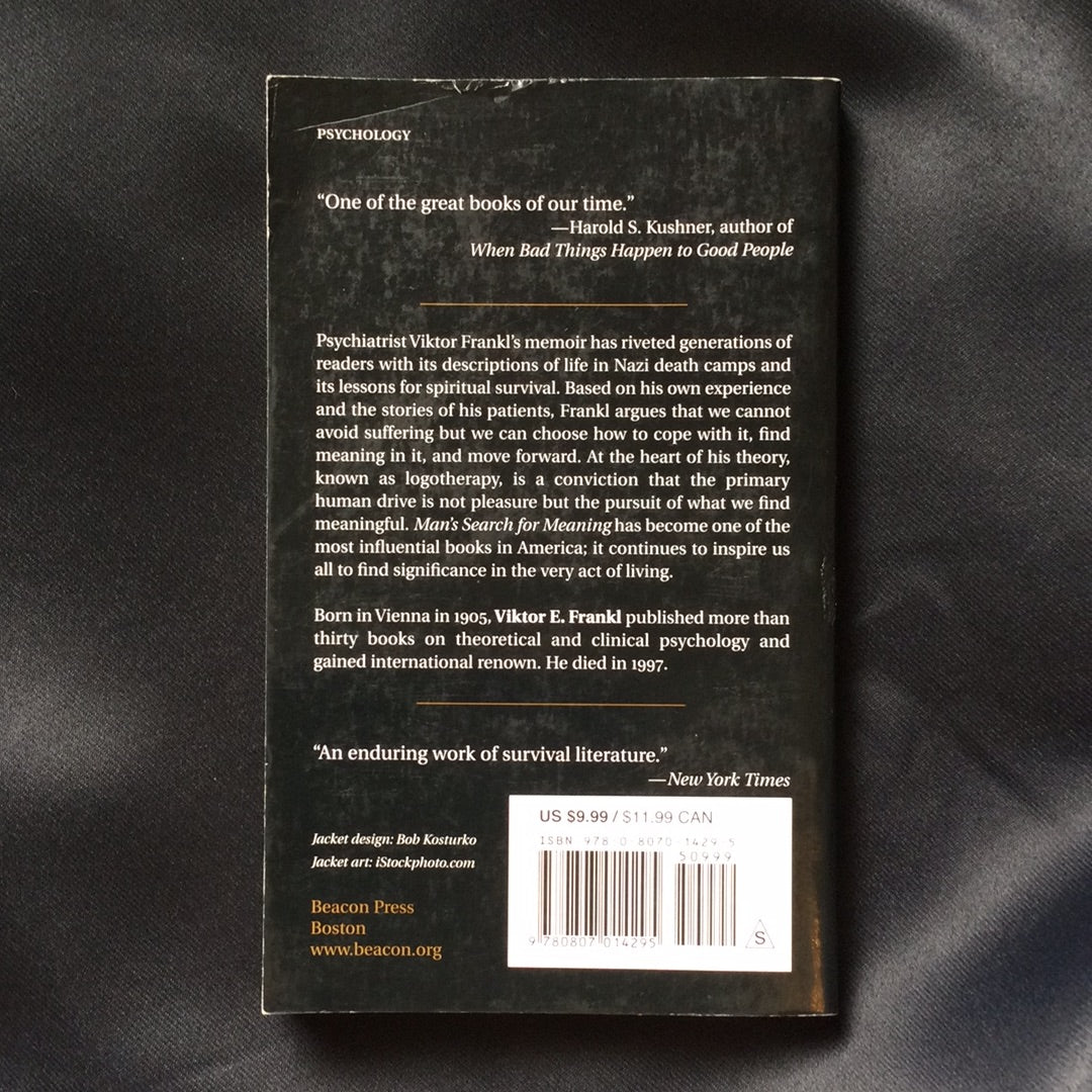 ‘Man’s Search for Meaning’ by Viktor E. Frankl