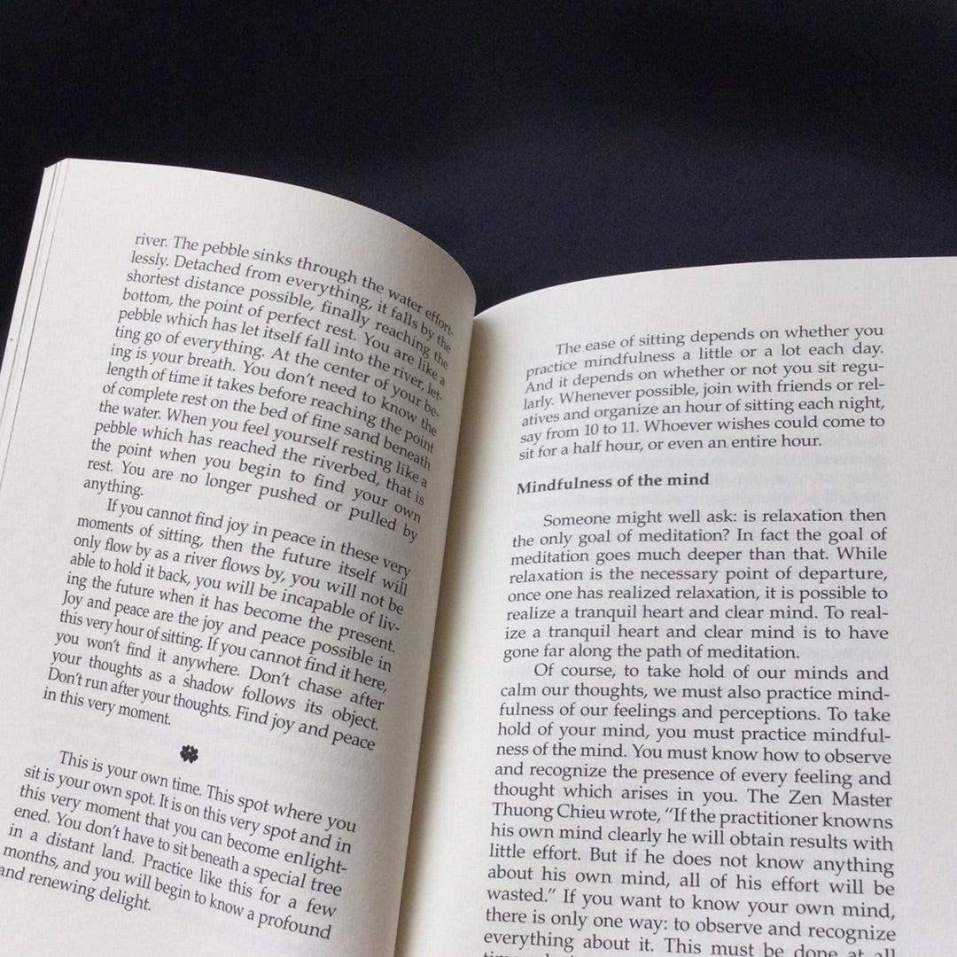 ‘The Miracle of Mindfulness, an Introduction to the Practice of Meditation’ by Thich Nhat Hanh