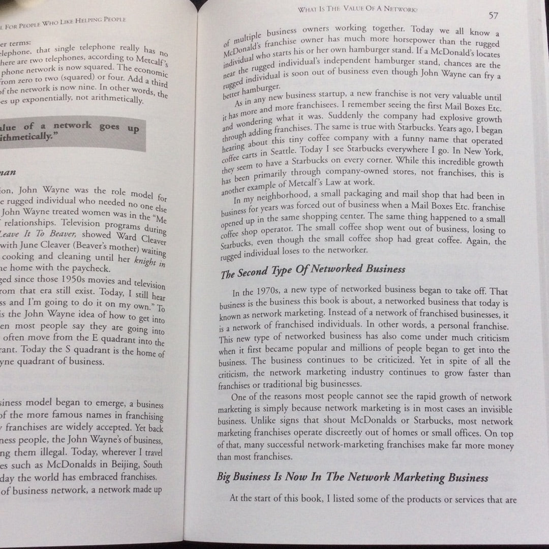 'Rich Dad's the Business School, For People Who Like Helping People' by Robert T. Kiyosaki