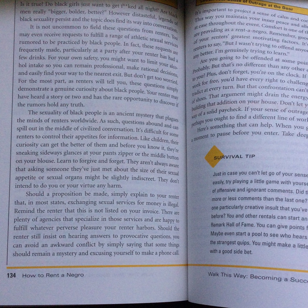 'How to Rent a Negro' by Damali Ayo