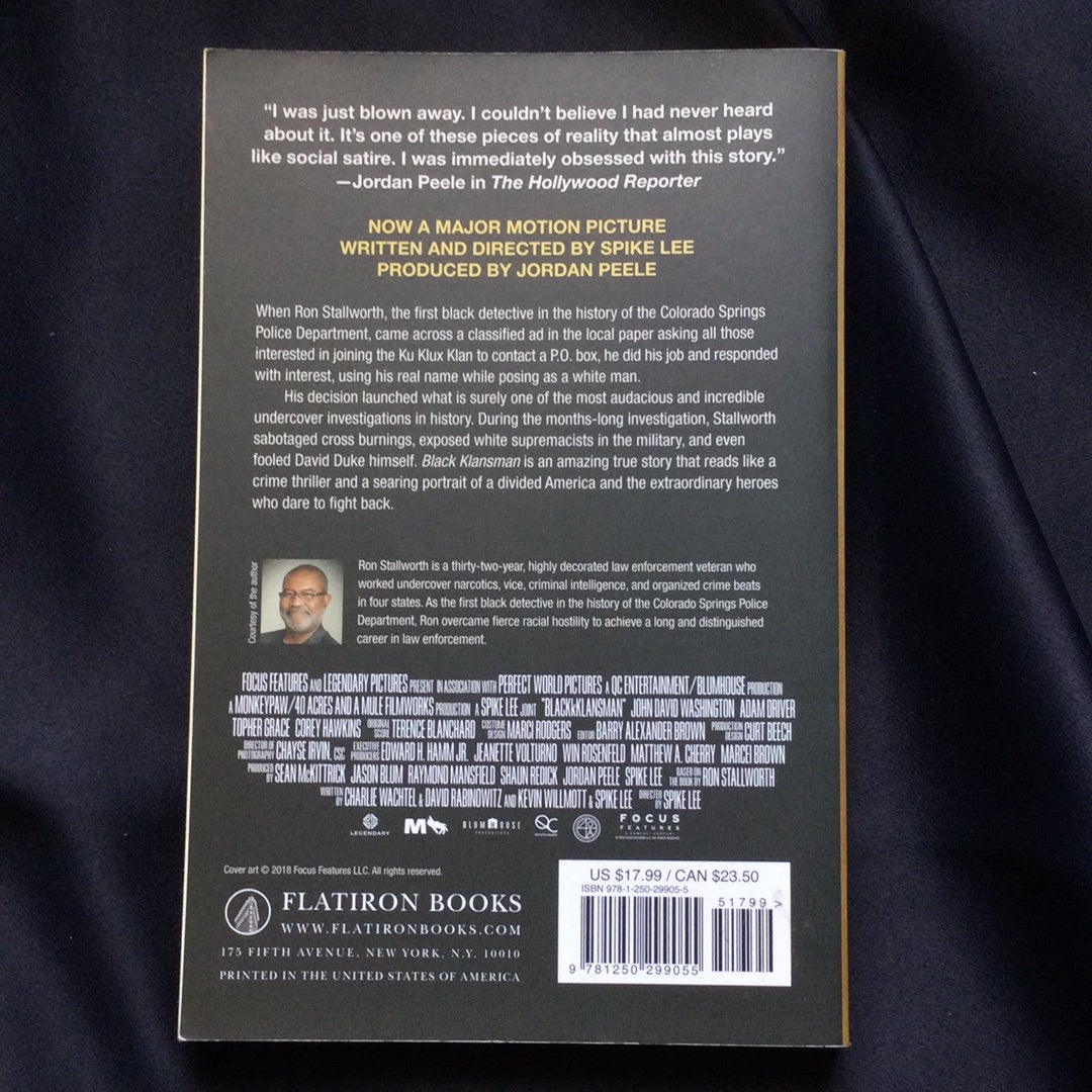 'Black K Klansman' by Ron Stallworth