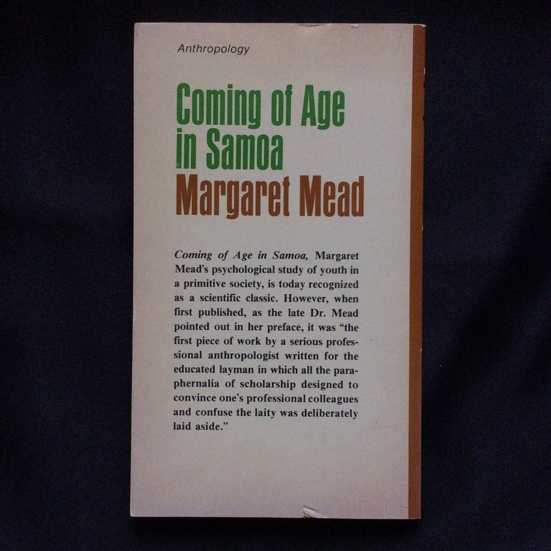 'Coming of Age in Samoa' by Margaret Mead