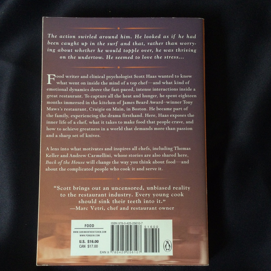 'Back of the House, the Secret Life of a Restaurant'