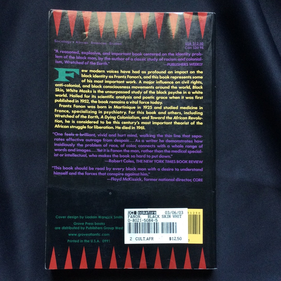 'Black Skin, White Masks' by Franz Fanon