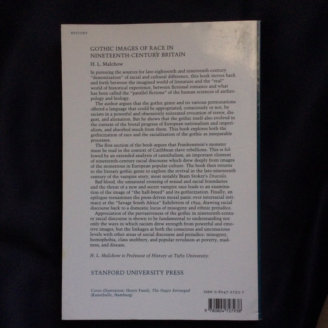 'Gothic Images of Race in Nineteenth-Century Britain' by H.L. Malchow