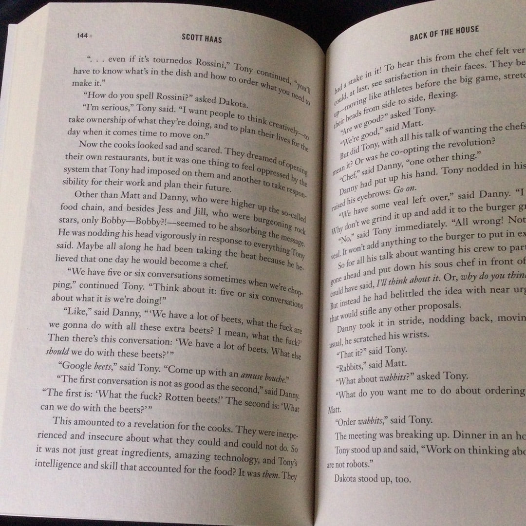 'Back of the House, the Secret Life of a Restaurant'