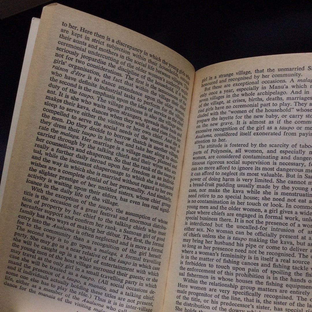 'Coming of Age in Samoa' by Margaret Mead