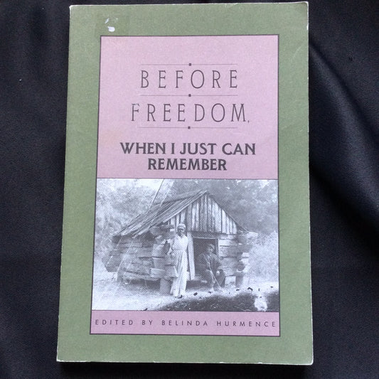 'Before Freedom, When I Just Can Remember' by Belinda Hurmence