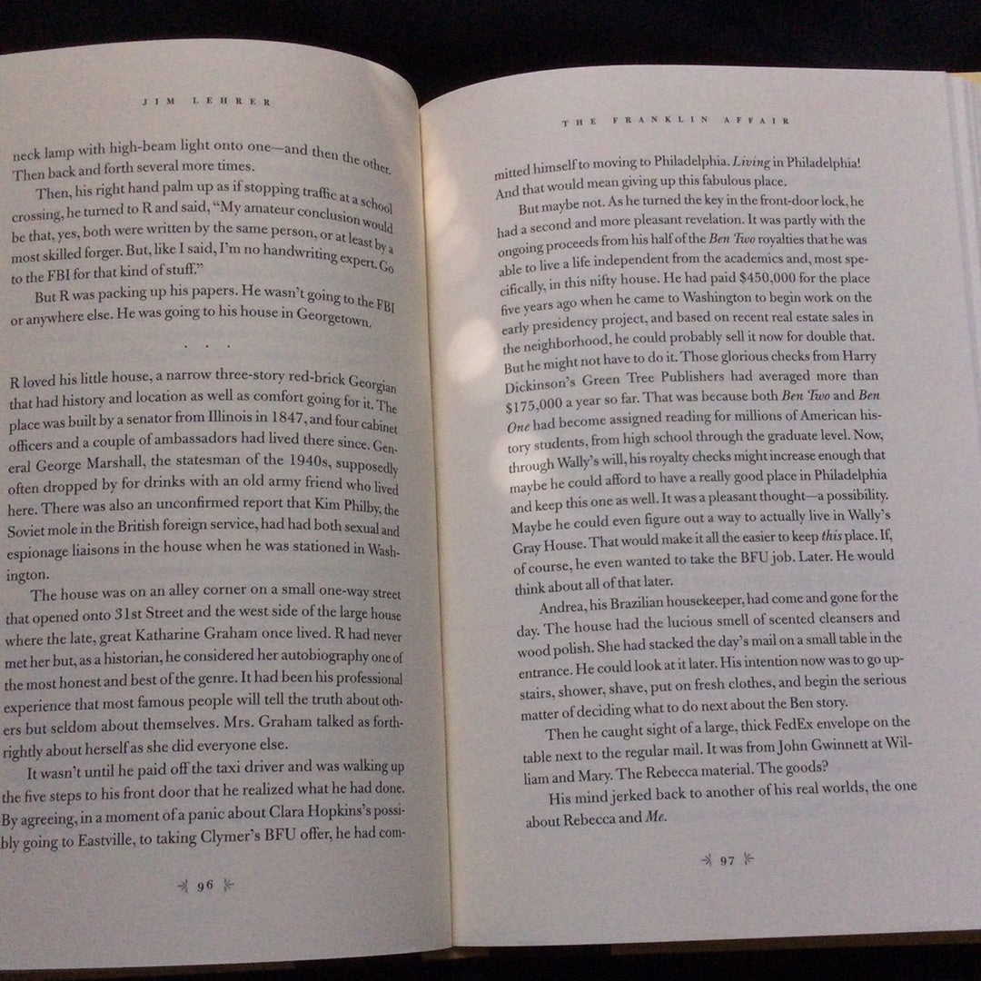 'The Franklin Affair' by Jim Lehrer