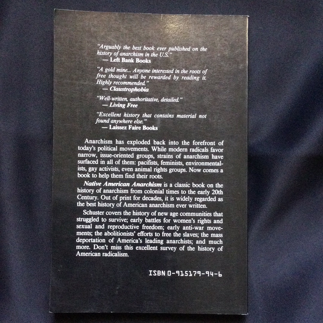 'Native American Anarchism' by Eunice Minette Schuster