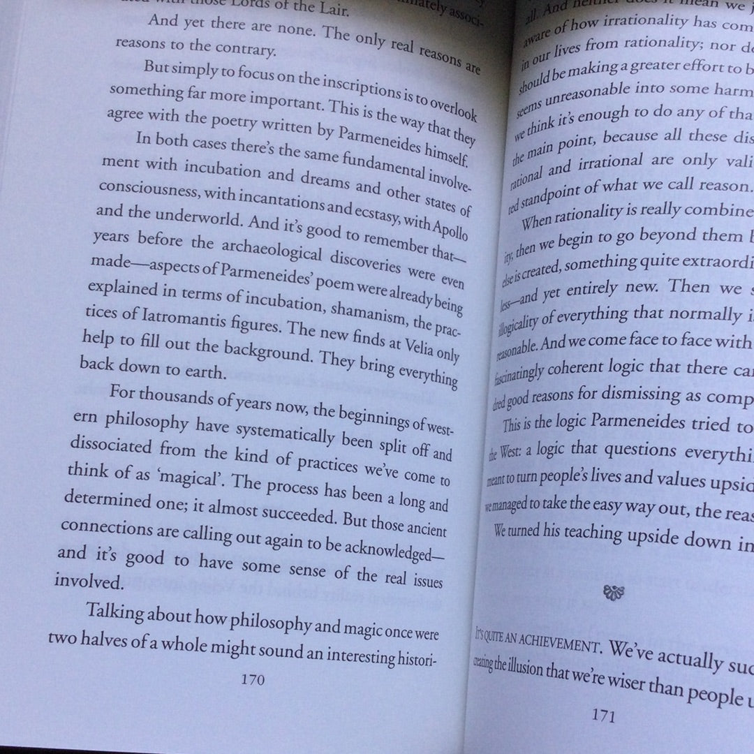 'In the Dark Places of Wisdom' by Peter Kingsley