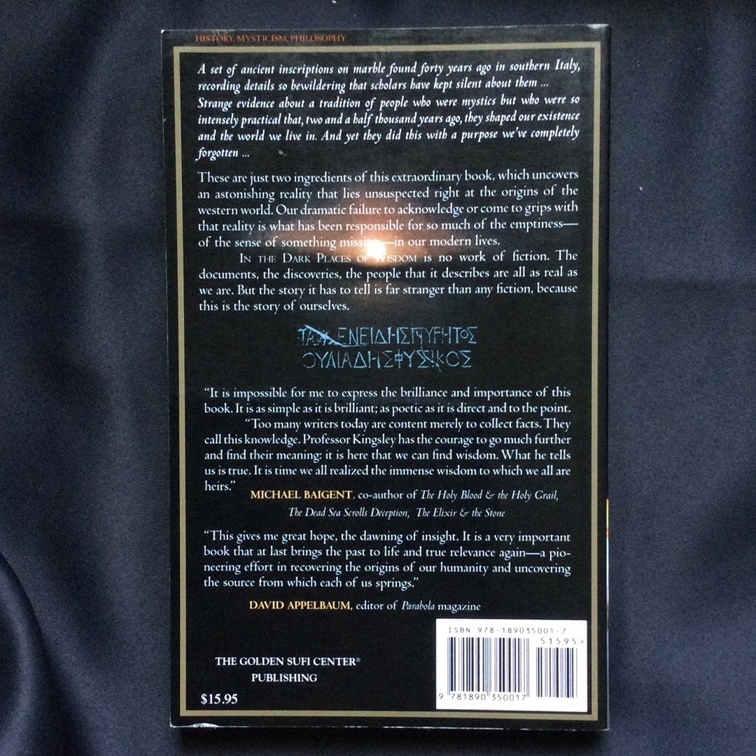 'In the Dark Places of Wisdom' by Peter Kingsley