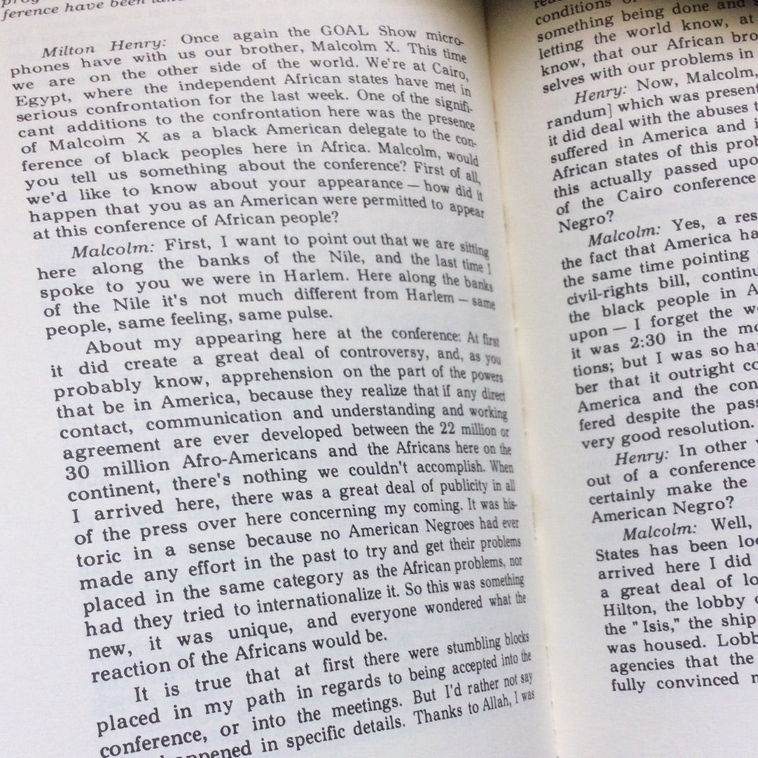 'Malcom X Speaks' by George Breitman