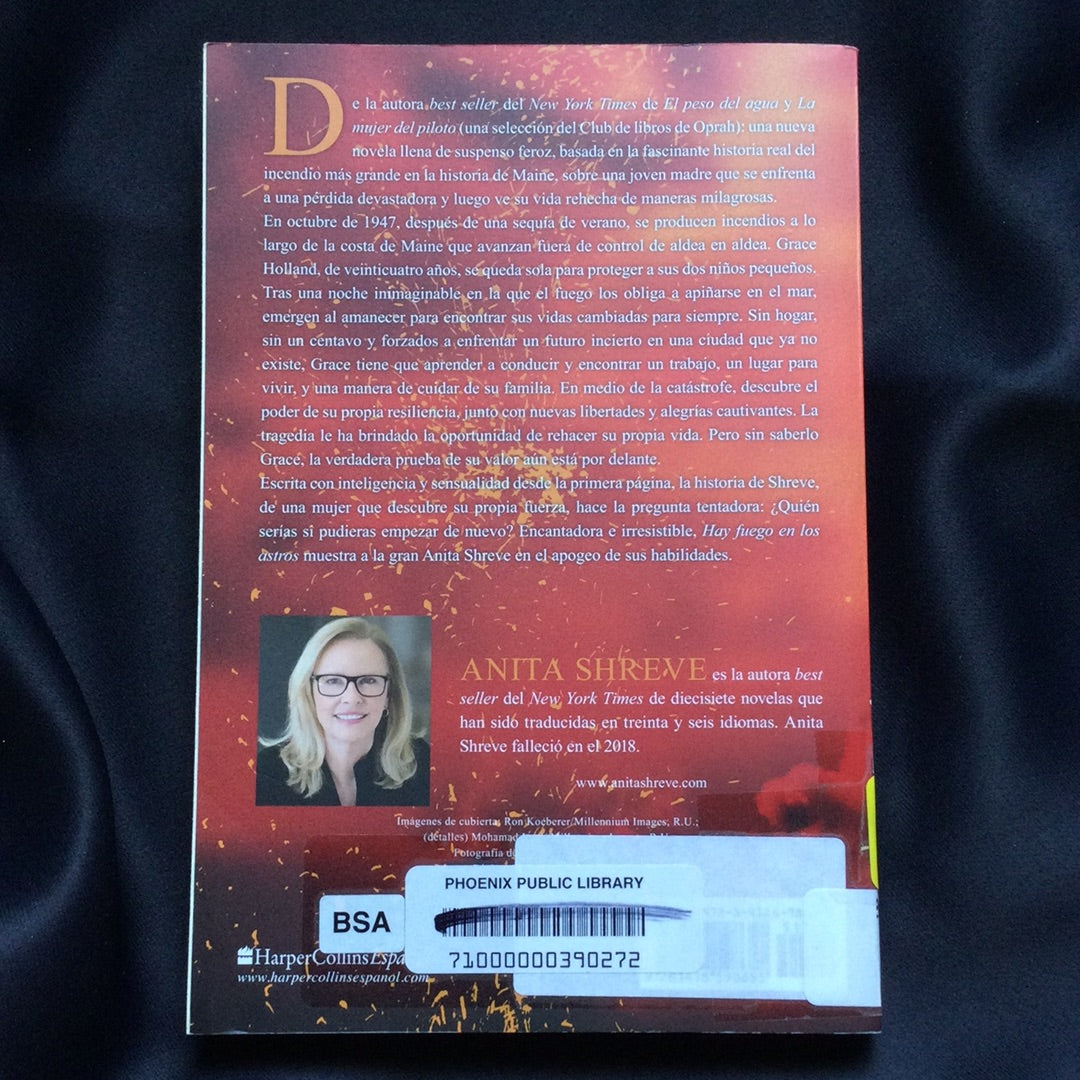 'Hay Fuego En Los Astros' by Anita Shreve