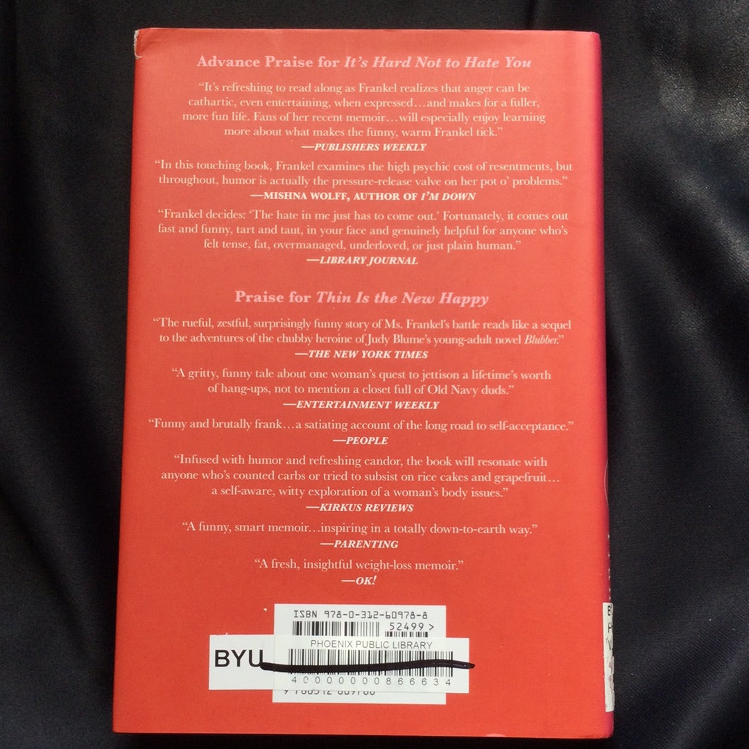 'It's Hard Not to Hate You' by Valerie Frankel