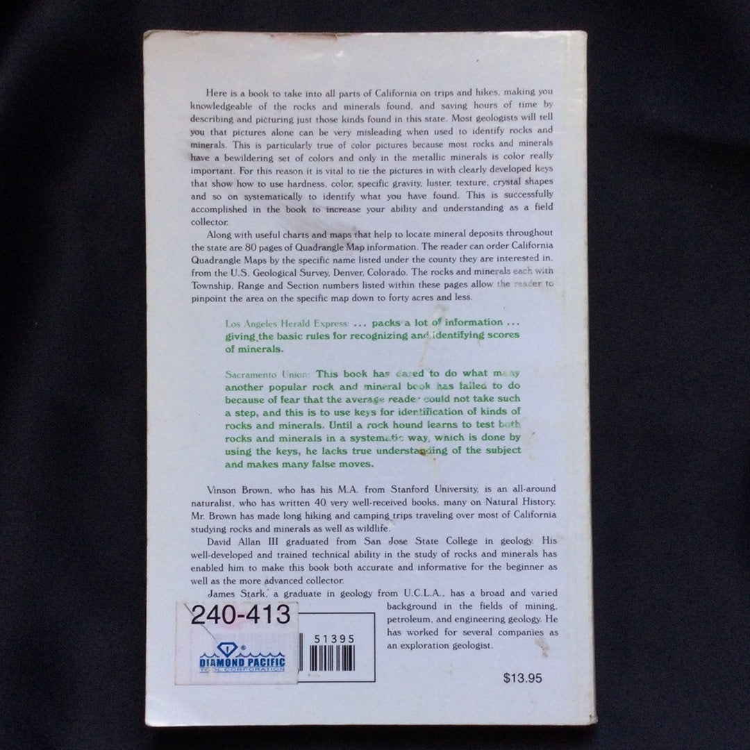 'Rocks and Minerals of California' by Vinson Brown, David Allan & James Stark