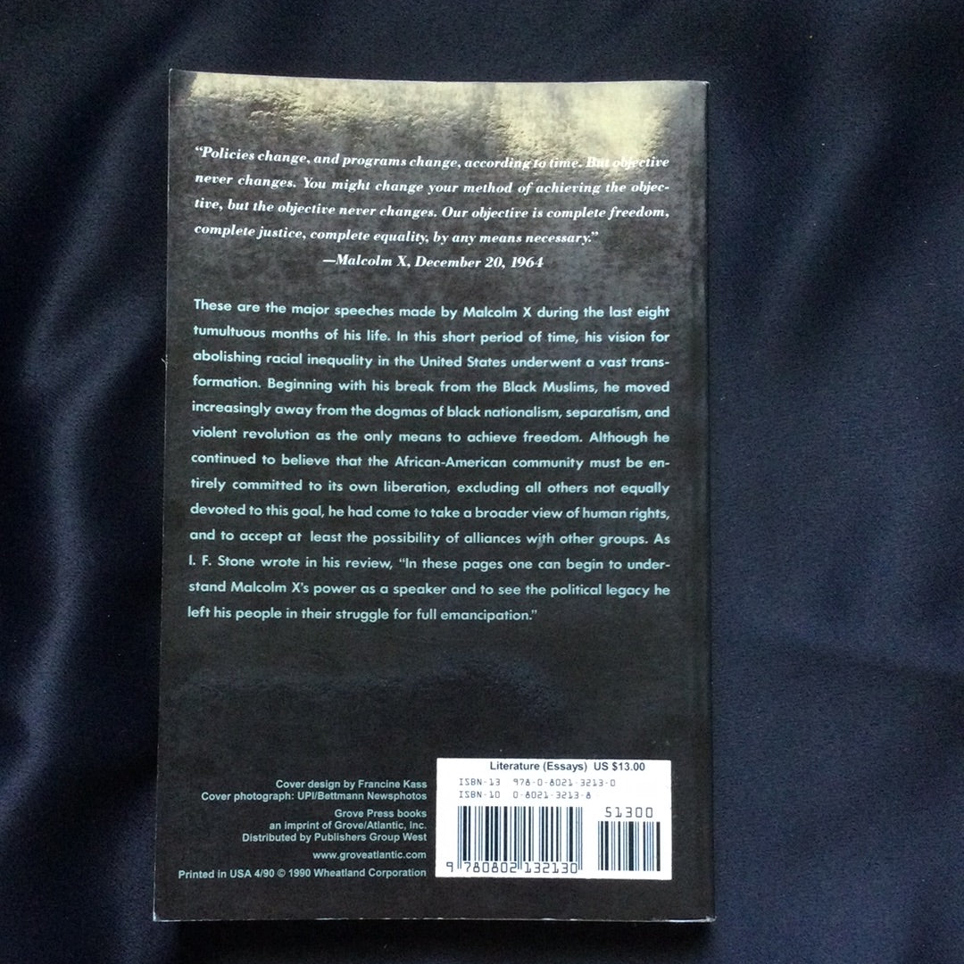 'Malcom X Speaks' by George Breitman