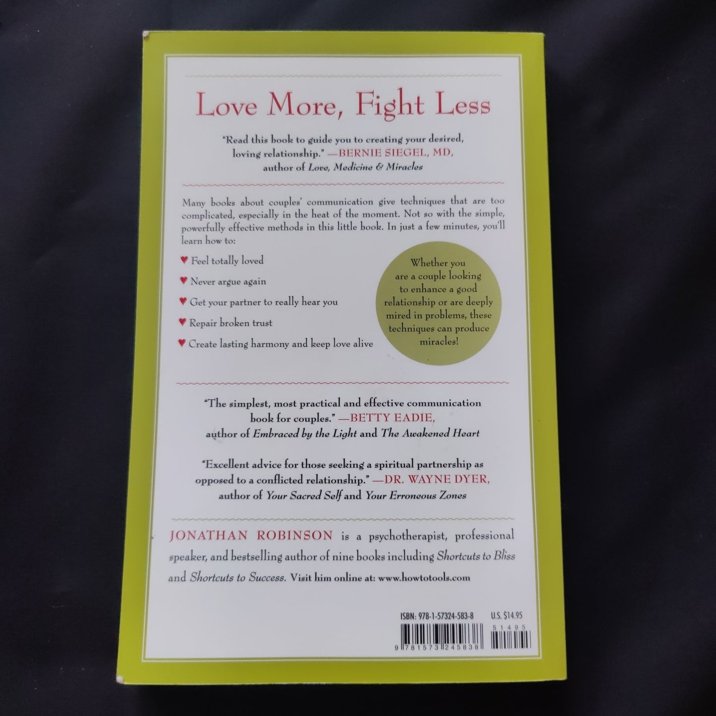 'Communication Miracles for Couples' by Johnathan Robinson