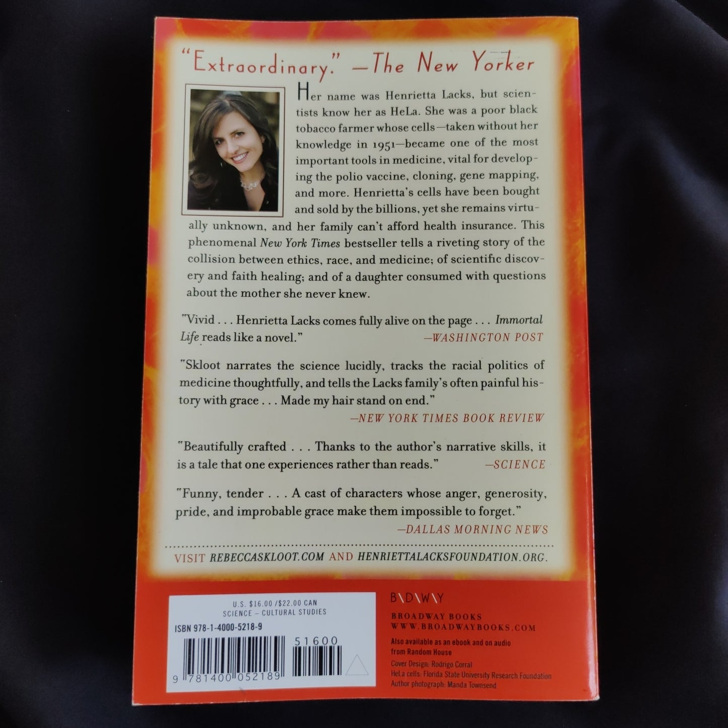 'The Immortal Life of Henrietta Lacks' by Rebecca Skloot