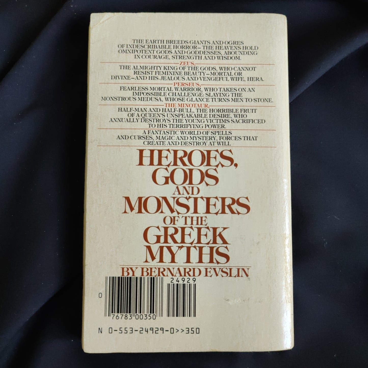 'Heroes, Gods and Monsters of the Greek Myths' by Bernard Evslin