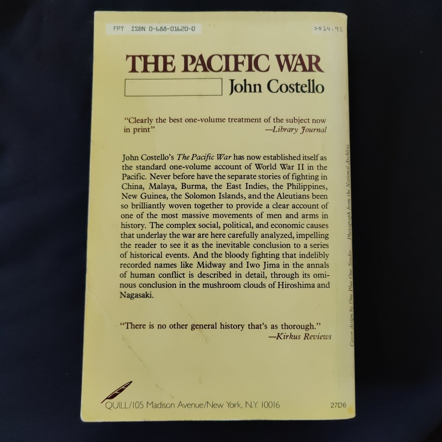 'The Pacific War 1941-1945' by John Costello