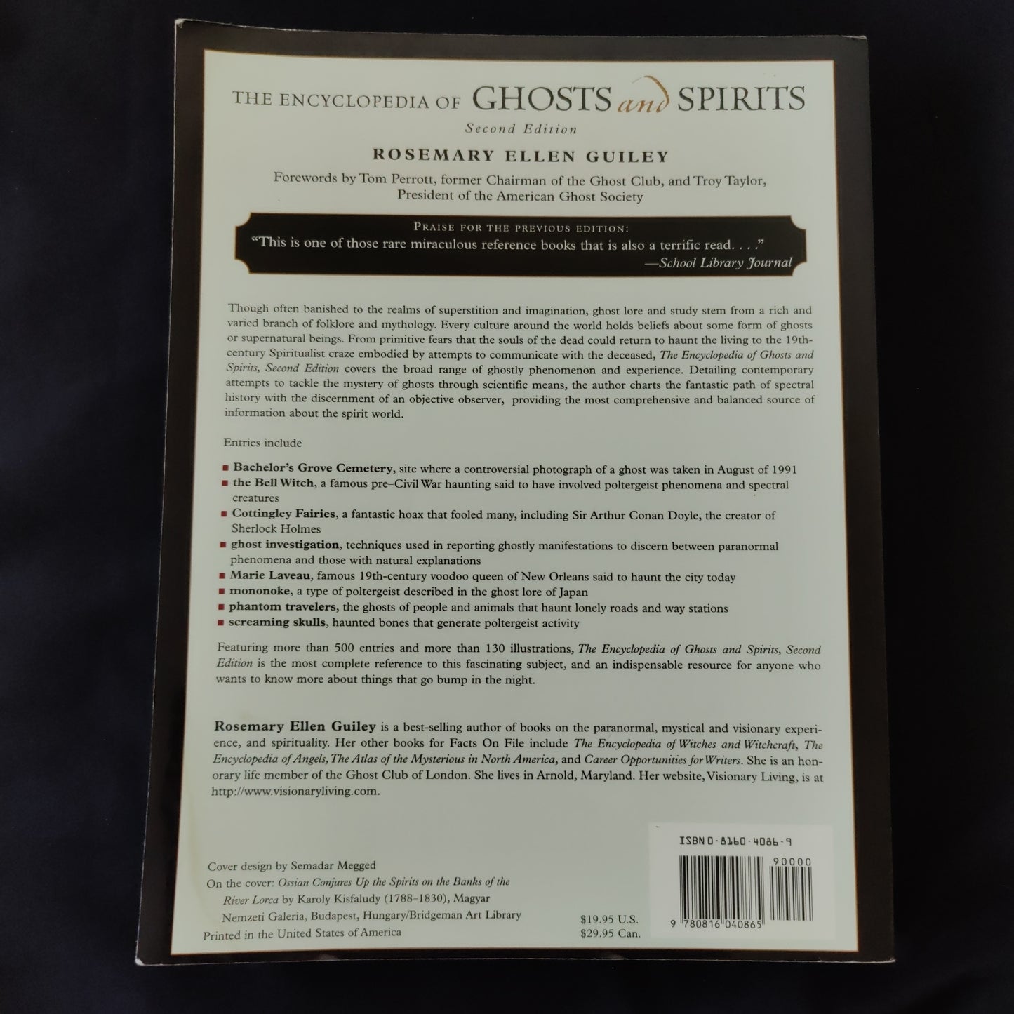 'The Encyclopedia of Ghosts and Spirits' by Rosemary Ellen Guiley