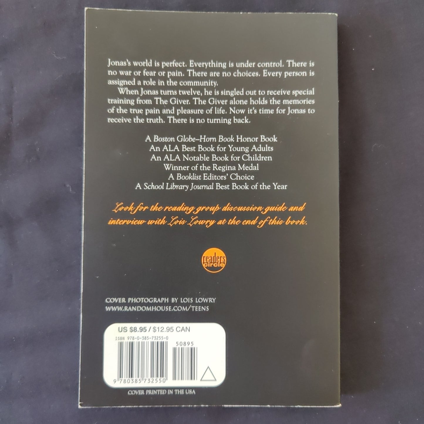 'The Giver' by Lois Lowry