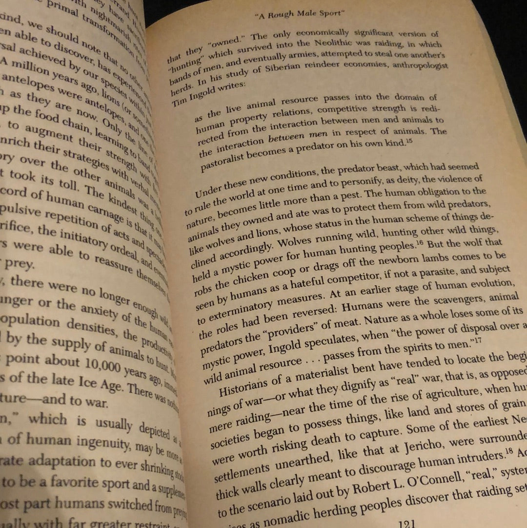 ‘Blood Rites Origins and History of the Passions of War’ by Barbara Ehrenreich