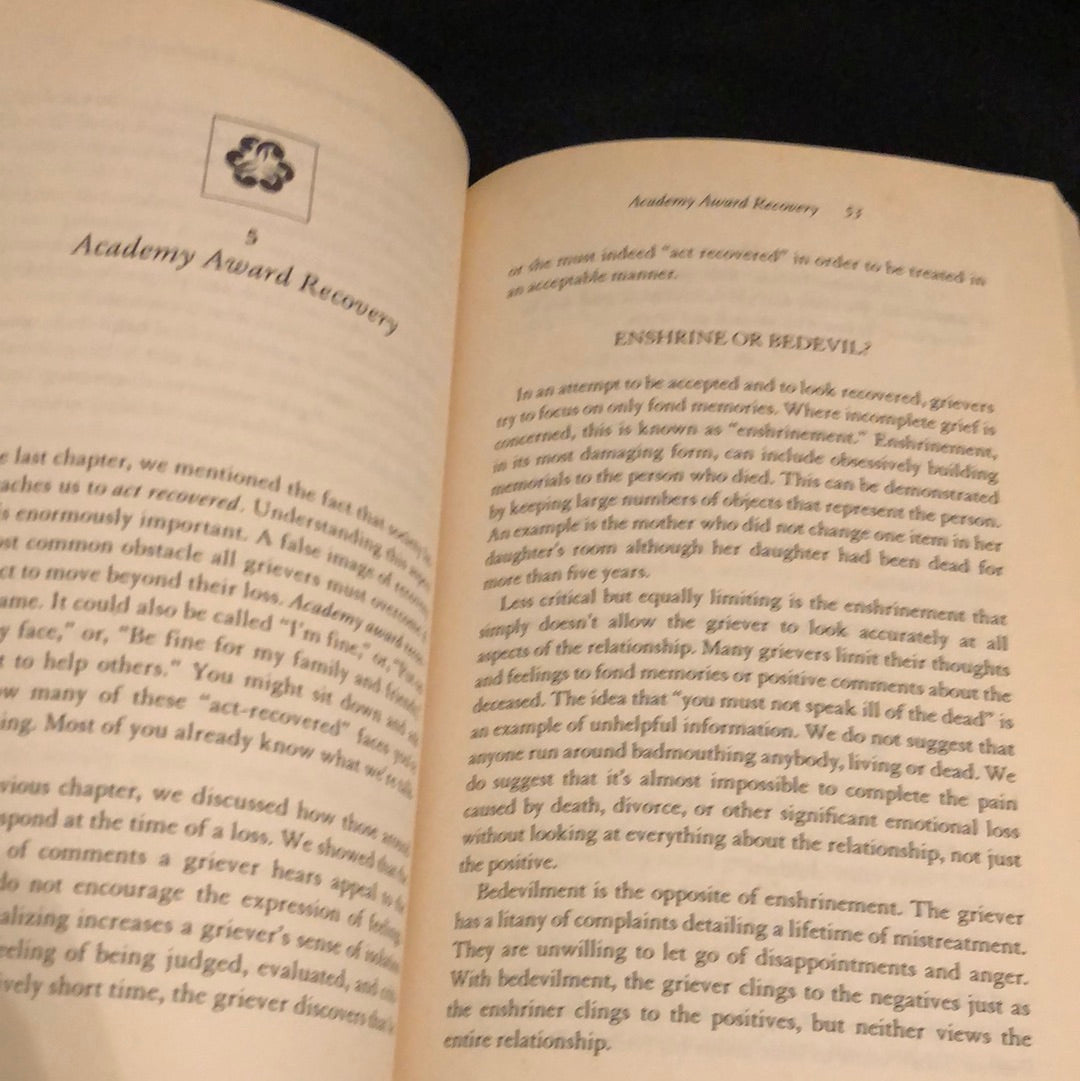 ‘The Grief Recovery Handbook’ John W. James & Russell Friedman