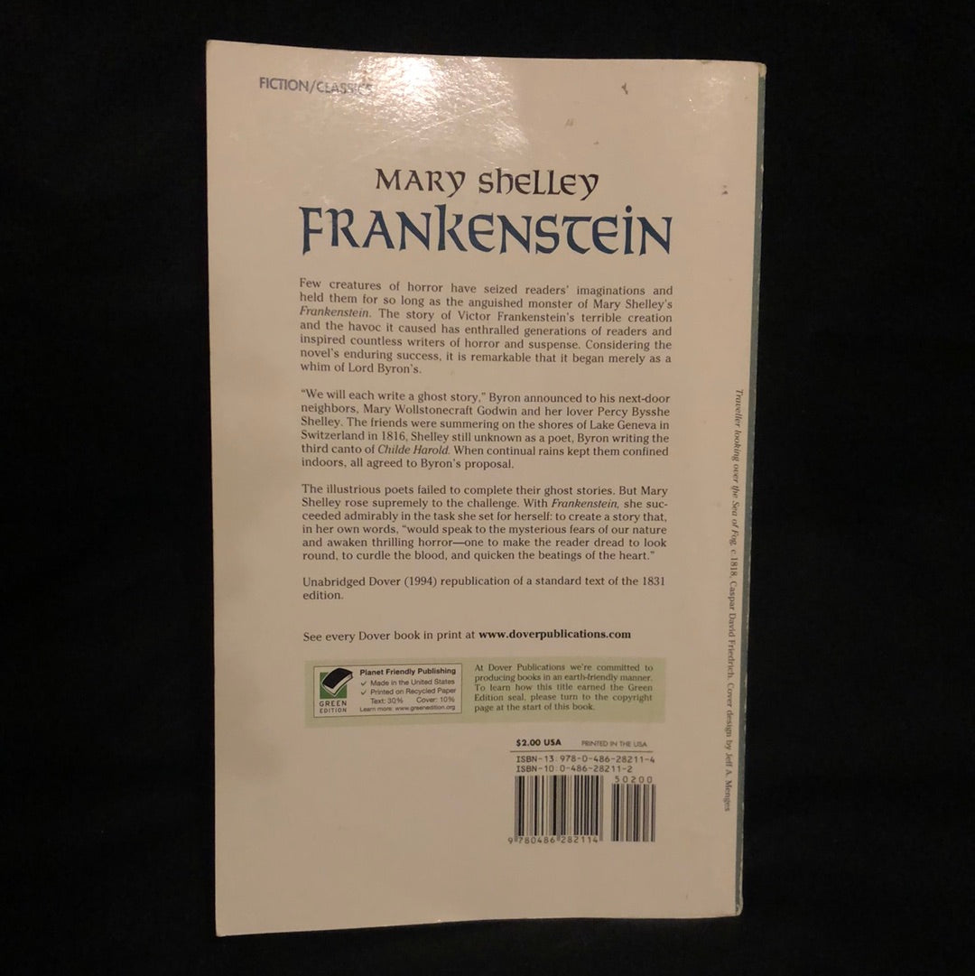 ‘Frankenstein’ by Mary Shelley