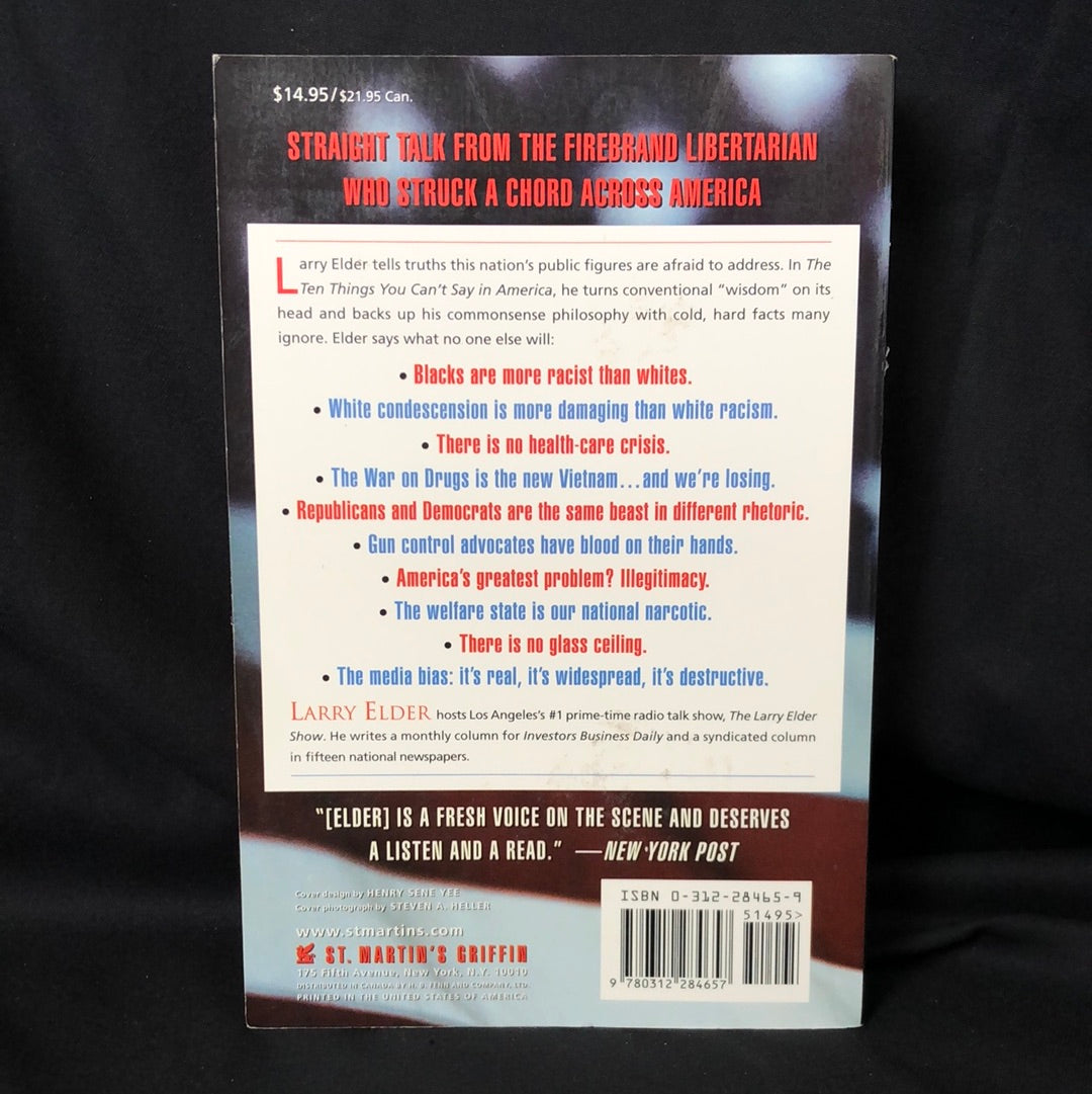‘The Ten Things You Can’t Say In America’ by Larry Elder