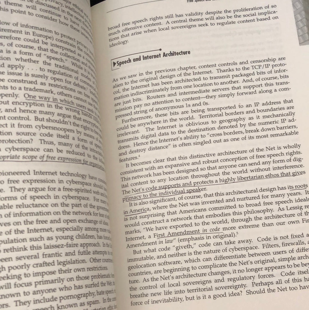 ‘Cyber Ethics Morality and Law in Cyberspace’ Richard A. Spinello