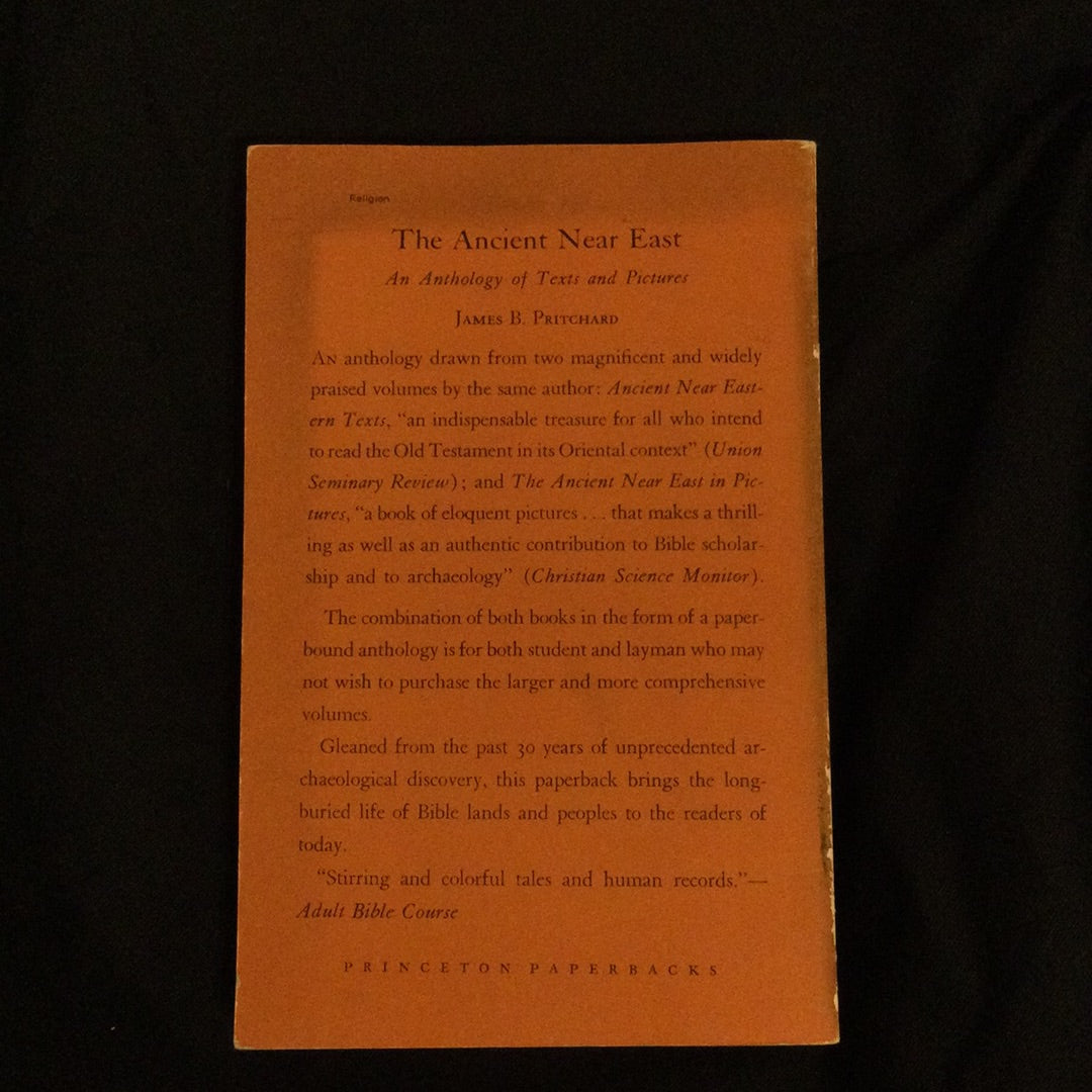 ‘The Ancient Near East, An Anthology of Texts and Pictures’ by James B. Pritchard