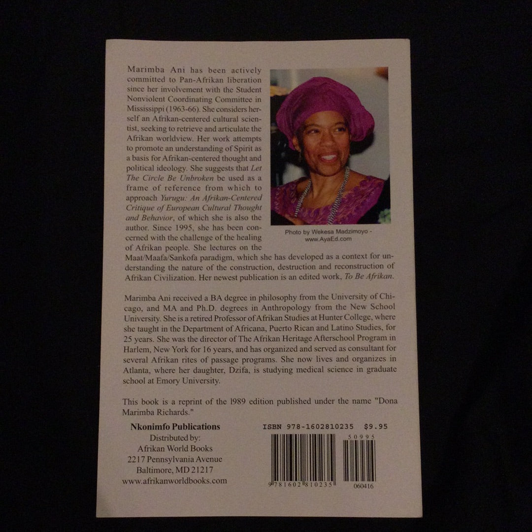 ‘Let the Circle Be Unbroken’ by Marimba Ani