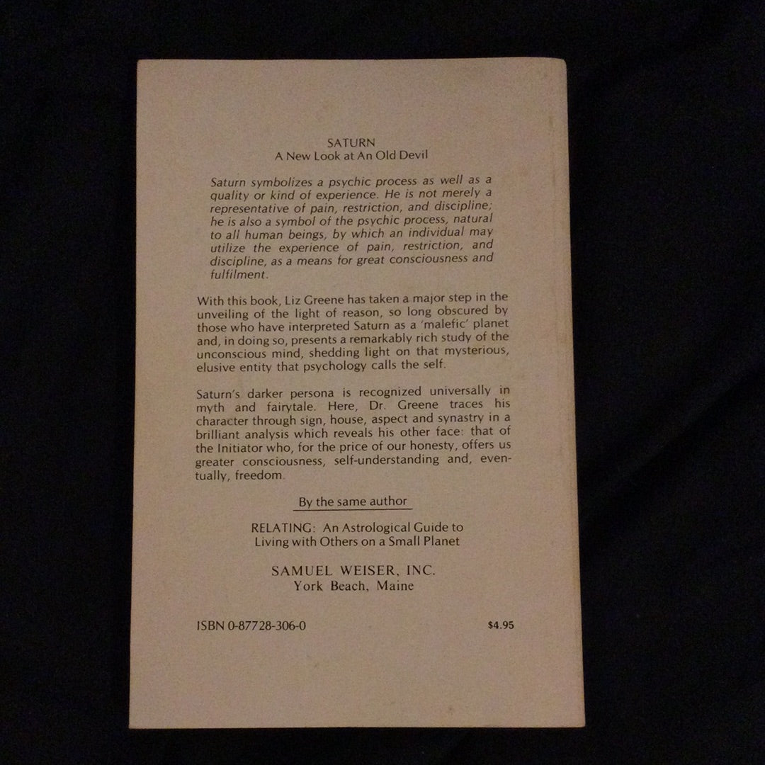 ‘Saturn’ by Liz Greene