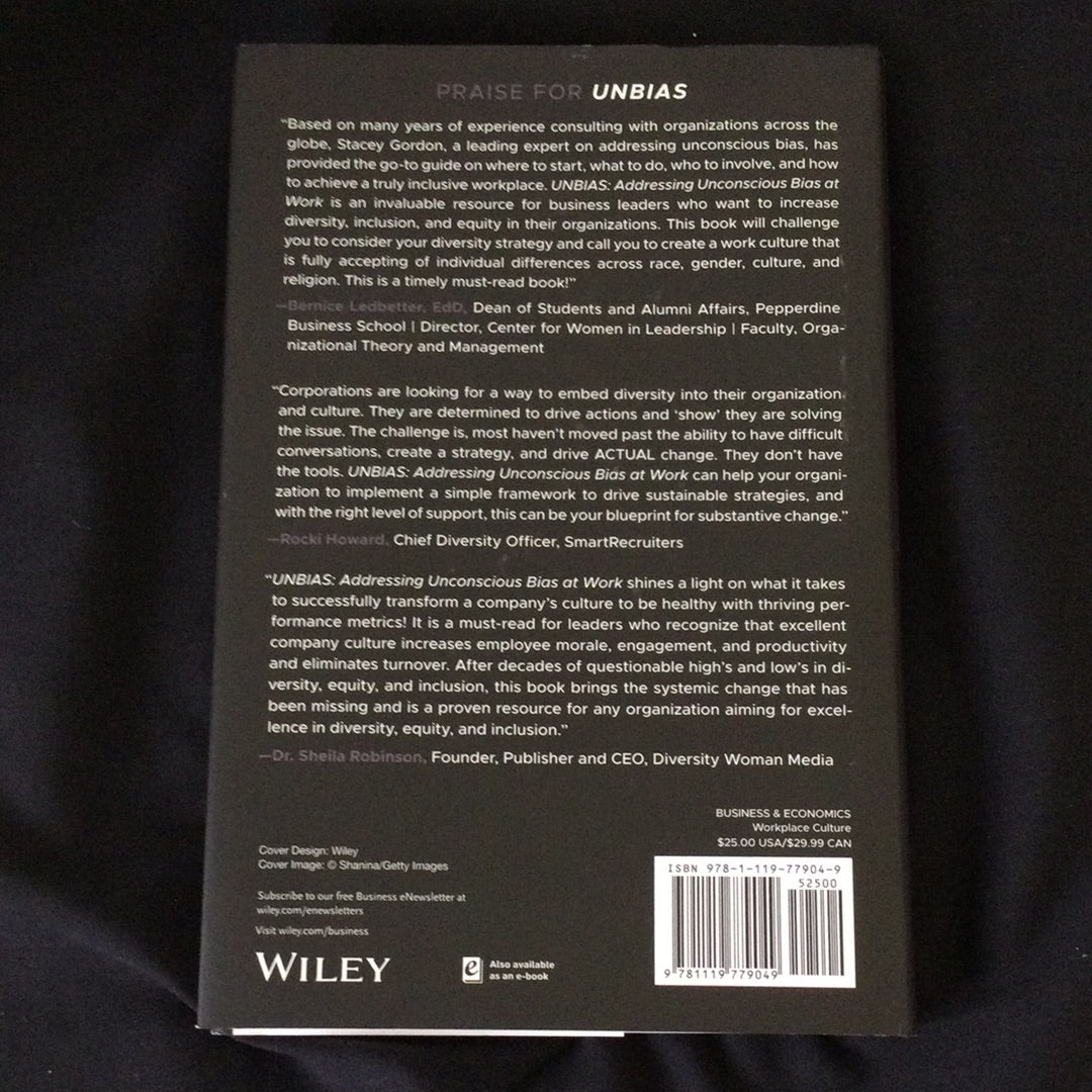 ‘Unbiased Addressing Unconscious Bias At Work’ by Stacey A. Gordon