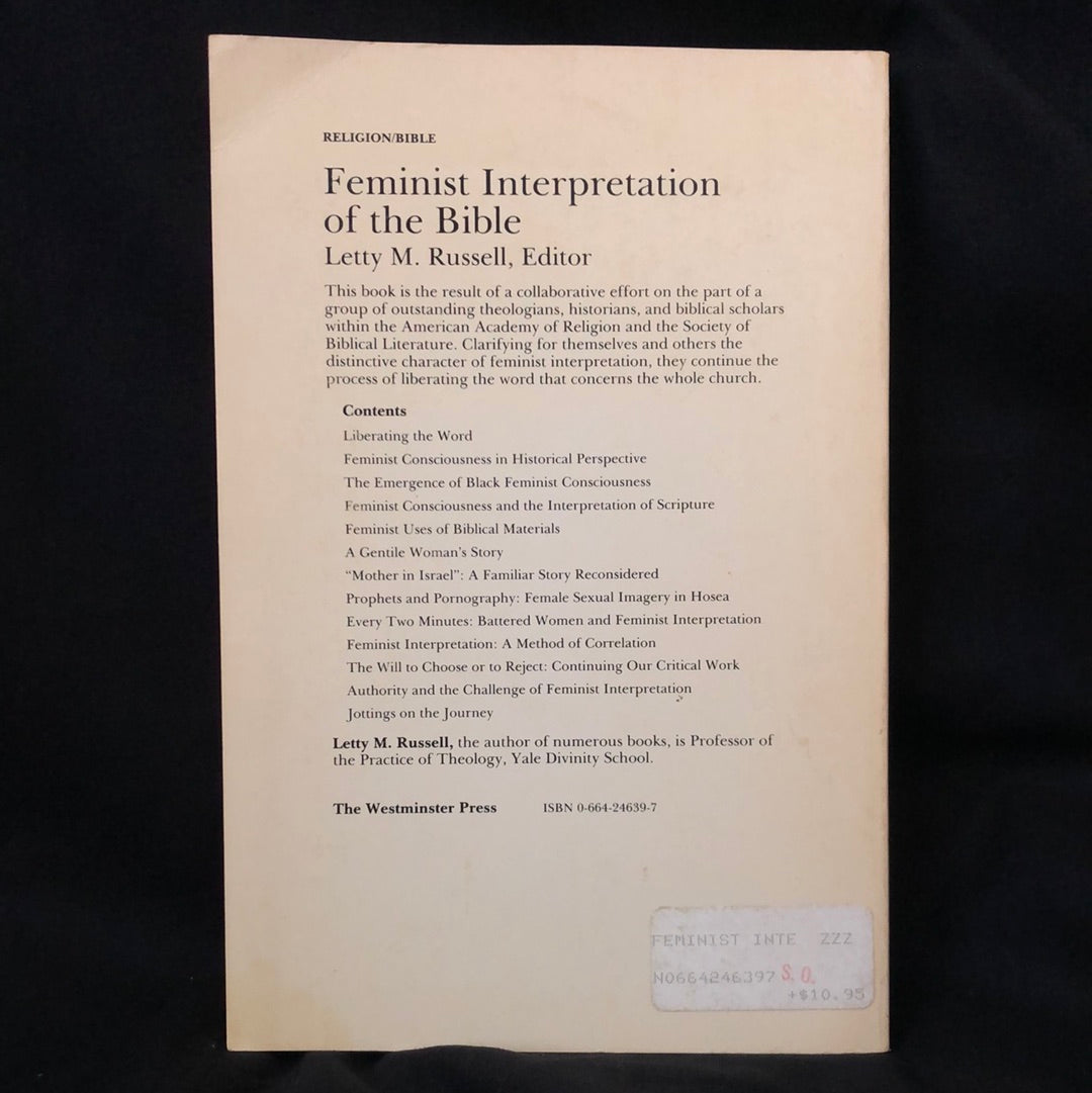 ‘Feminist Interpretation of the Bible’ by Letty M. Russell