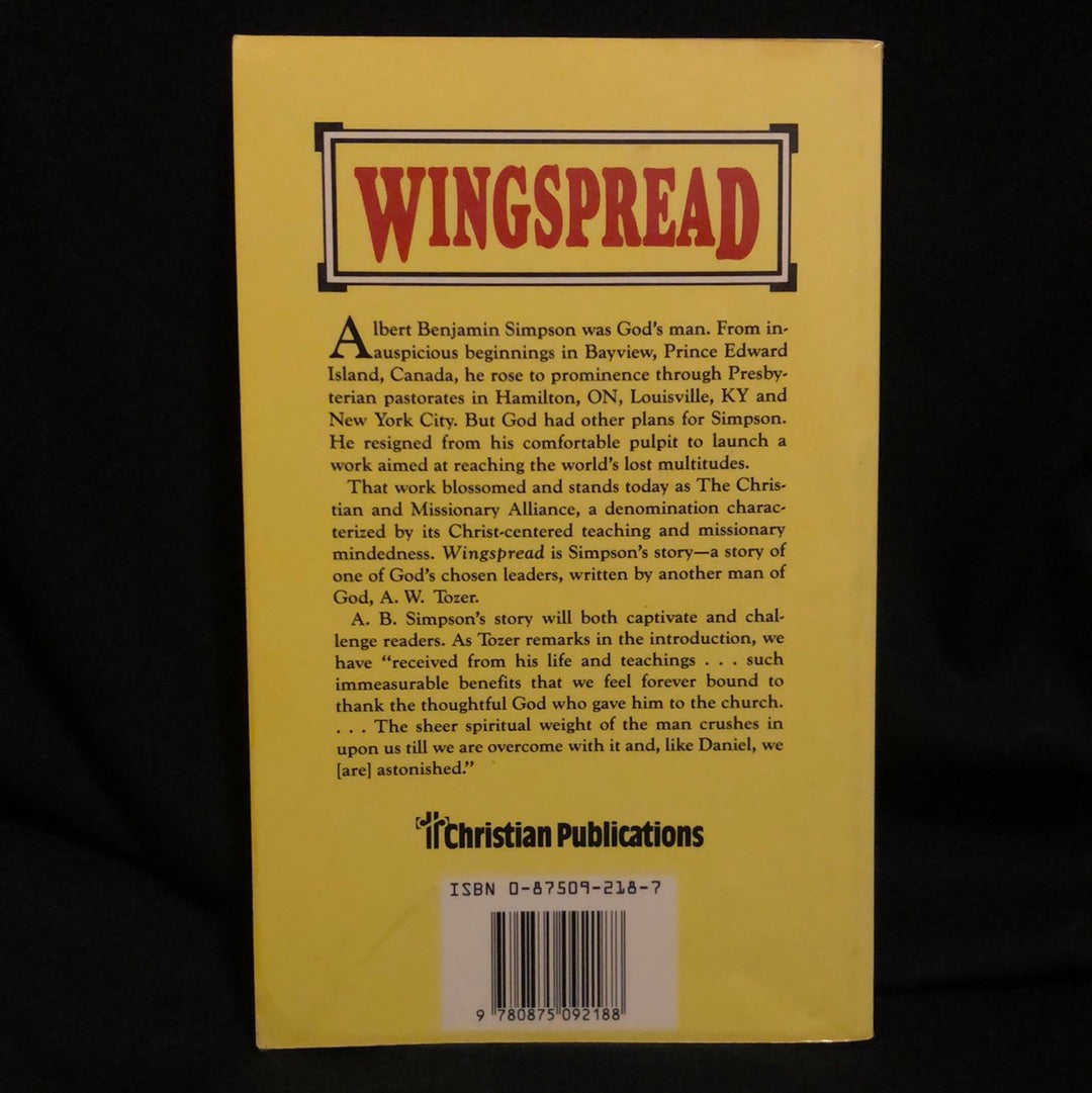 ‘Wingspread A Study in Spiritual Altitude’ by A.W. Tozer