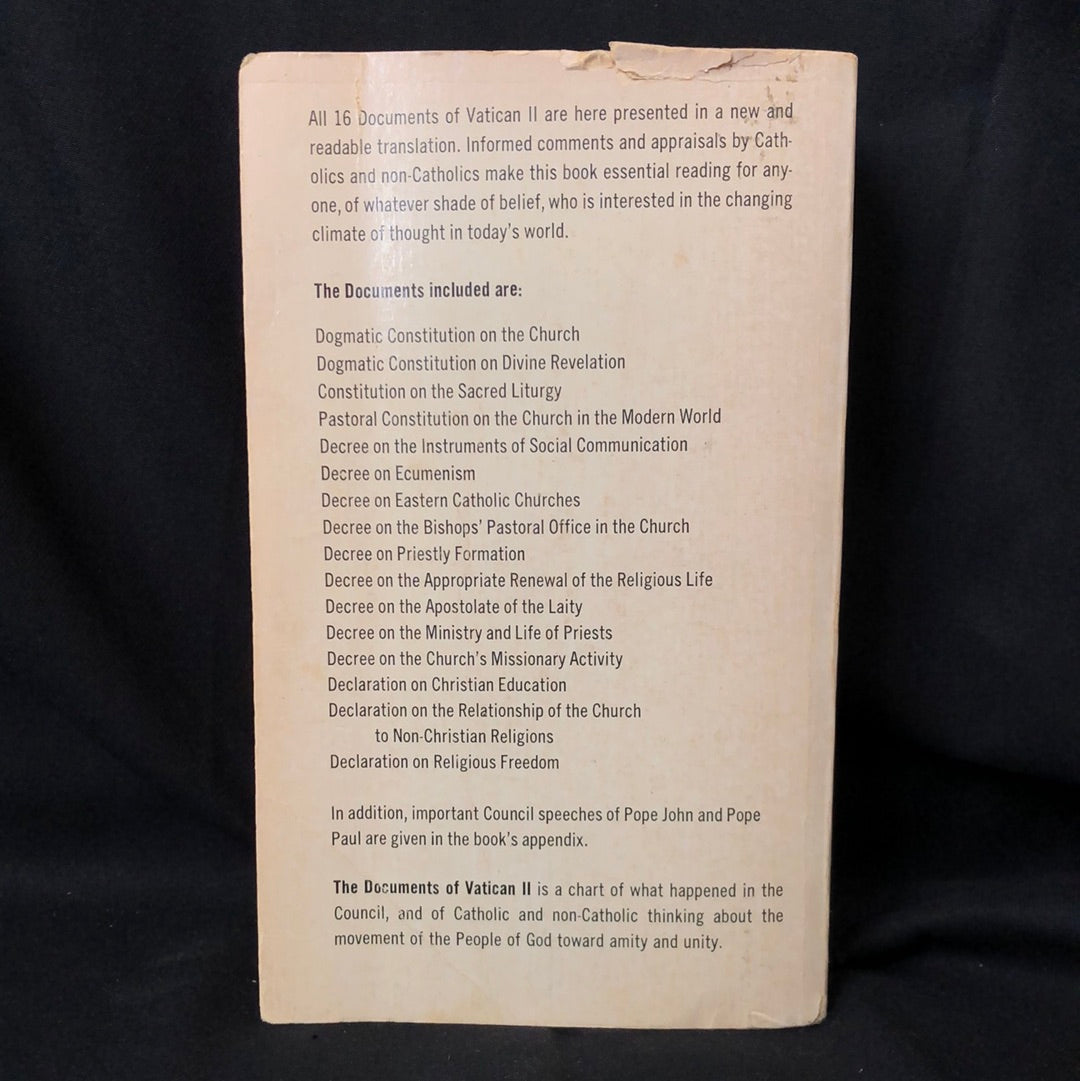 ‘The Documents of Vatican II’ by Walter M. Abbott